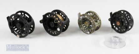 Mixed Reel Selection (4) – STH Argentina IM-POP 3” cassette spool reel and spare cassette,