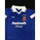 c2000 Bangor City FC Home football shirt size XL, in blue and white, Teejac, long sleeve - Image 2 of 2