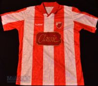 1992/94 Red Star Belgrade Home football shirt size XL, Hummel, made in England, red and white, short