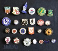 Collection of 25x English Premier and football league club enamel badges, 1970s to 2020s to
