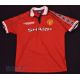 1998/00 Manchester United Home football shirt size L, Umbro, in red and white, short sleeve, with - Image 1 of 2