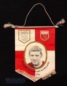 1960s Manchester United and England Brian Kidd Football pennant 25cm x 18cm