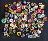 Collection of 100x football club enamel badges, mostly are non-league c1970s-2020s to include