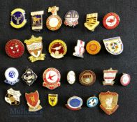 Collection of 25x English Premier and football league club enamel badges, 1970s to 2020s to