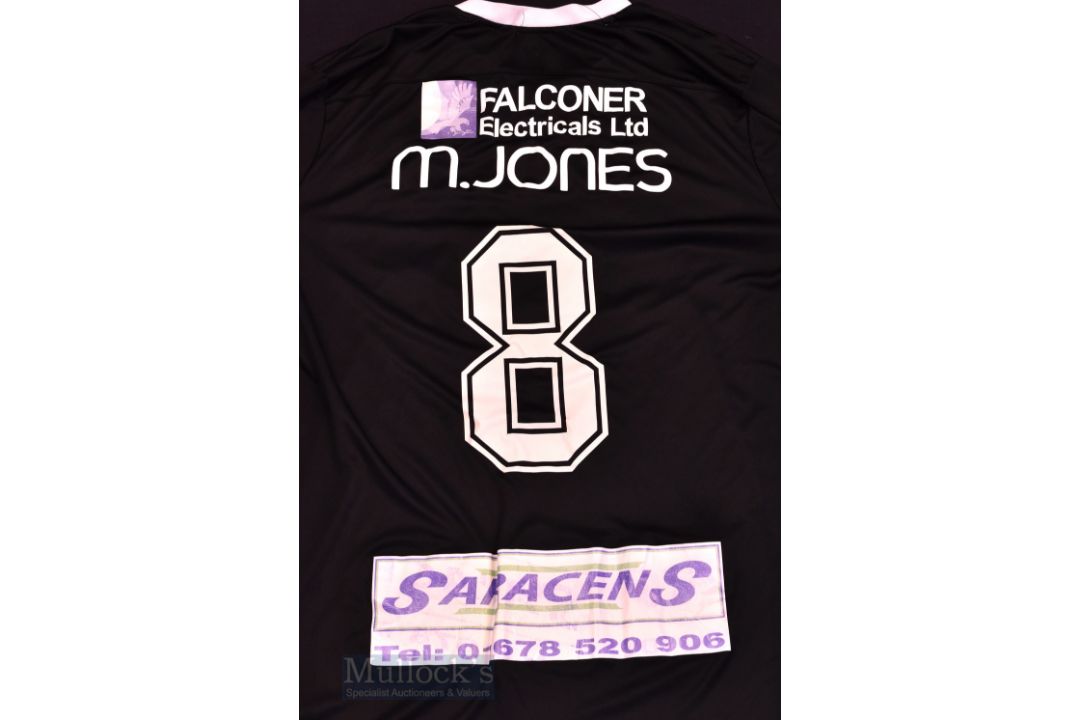 Late 2000s Bala Town football shirt size L, in black, long sleeve, Joma, with league badge to - Image 3 of 3