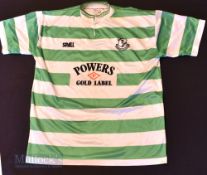1990/91 Shamrock Rover Home football shirt size large 42/44”, in green and white, Spall, short