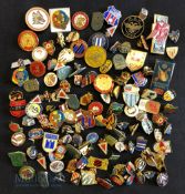 Collection of 120x world football team badges enamel and metal a good mixture of world teams’ badges