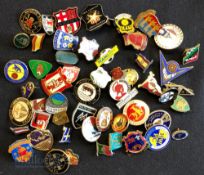 Collection of 50x football club enamel badges, mostly are non-league circa 1970s -2020s to include