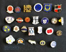 Collection of 25x English Premier and football league club enamel badges, 1970s to 2020s to