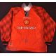 1996/98 Manchester United Home football shirt size large, in red, Umbro, long sleeve - Image 1 of 2
