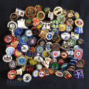 Collection of 100x football club enamel badges, mostly are non-league circa 1970s -2020s to