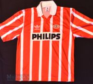 1992/94 PSV Eindhoven Home football shirt size 40-42”, Adidas, in red and white, short sleeve