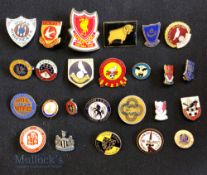 Collection of 25x English Premier and football league club enamel badges, 1970s to 2020s to