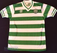 1982/84 Celtic Home football shirt size 38/40” in green and white, short sleeve