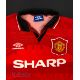 1994/96 Manchester United Home football shirt size medium, in red, Umbro, short sleeve, with 1993-94 - Image 3 of 3