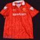 1992/94 Manchester United Home football shirt size large, in red, Umbro, short sleeve, with league - Image 1 of 2