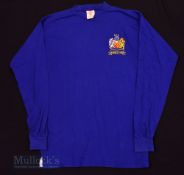 Manchester United 1968 European Cup Final Retro Replica football shirt size L, in blue, long sleeve