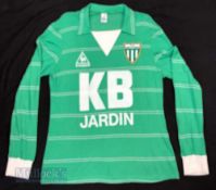 1981/83 St Etienne Home football shirt in adults’ size, Le Coq Sportif, green and white, stitched