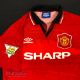 1994/96 Manchester United Home football shirt size medium, in red, Umbro, short sleeve, with 1993-94 - Image 2 of 3