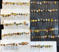 Collection of 140x European and a few British football club Enamel Pin badges 1960s onwards to