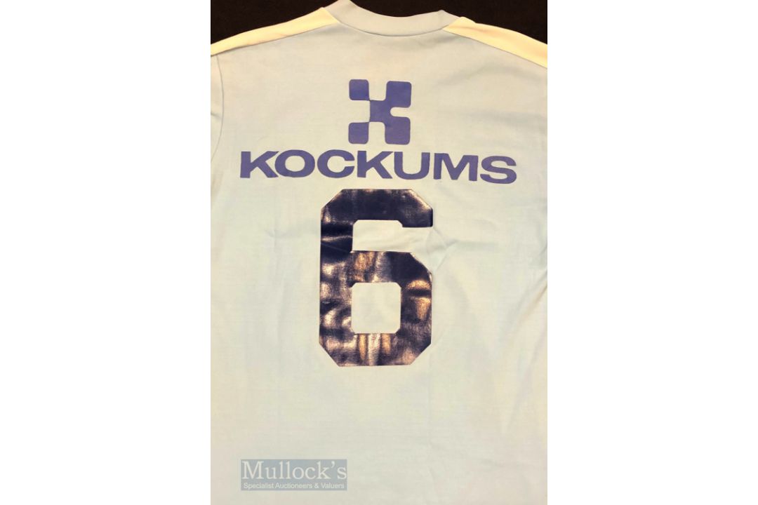 c1980s/90 Malmo FF Home football shirt indistinct label, Puma, in sky blue, appears S/M adults, - Image 3 of 3