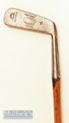 Unusual Gibson Star mark 'Sol-win' putter with a most unusual central raised face fitted with
