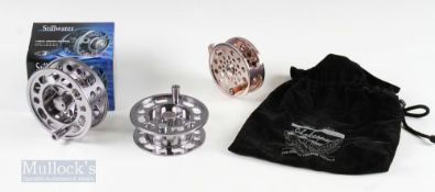 Still Water STi 9/11 Large Arbor Fly Reel with one way, counterbalance handle with original pouch