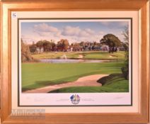 2001 Official Ryder Cup signed ltd ed colour print by Graeme Baxter – played in 2002 after 