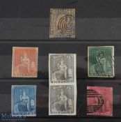 Mauritius - Early Stamp Collection 1848 -1850s Being a used 2 penny blue 