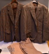 Vintage Clothing - 2 x Tweed Jackets and trousers, Jackets area John Hardy of London all wool 48