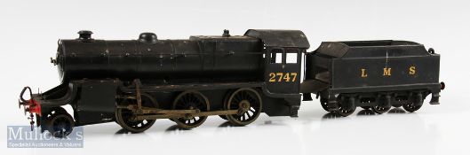 Tinplate Bassett Lowke Clockwork O Gauge 2-6-0 Mogul Locomotive with tender this has been