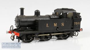 O Gauge Electric Finescale LMS 7351 Locomotive 1P-D possibly made by Kenard Models, 2 rail metal