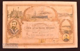 Boer War Certificate: Presented to The Men of The Naval Brigade, Portsmouth circa 1900 Impressive