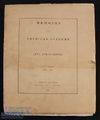 USA – Memoirs of the American Academy of Arts and Sciences, New Series Vol 3 1848 with