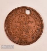 The Great Eastern Steamship Medallion, 1860 Obverse; View of the Great Eastern in New York