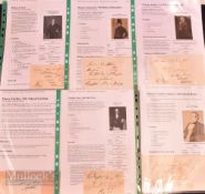 Selection of Victorian Political Autographs featuring Robert Peel (1788-1850), Henry Somerset, 7th