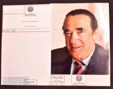 Robert Maxwell (1923-1991) Autographed Photograph signed in ink to the front together with Kevin