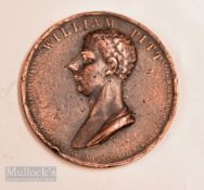 William Pitt Britain's leading Prime Minister During The Napoleonic Wars, 1799 large medallion.