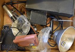 Selection of Photography equipment accessories incl' Cameras, lenses, spare caps and paperwork,