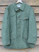 Vintage Clothing - Tiroler Loden Black Wool Alpaca Himalaya De Luxe Long Over Coat leather