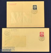 WWII Postal Covers from Lodz Ghetto with 'The Oldest of the Jews' stamps, dated 11 Apr 1940, just