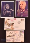 WWII General Sir John Hackett & Wilhelm Bittrich SS-Obergruppenfuhrer Signed First Day Covers