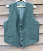Vintage Clothing - Gent's Hunting Wool Waistcoat by Elch Austria, Antler buttons, chest size 44