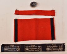 Nazi Germany 'Honour Type' SS-FM contributing member lapel badge c1935 the reverse with a low