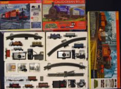 3x Hornby Train Sets to include The Industrial large set, Caledonian Belle set, and the Rambler set,