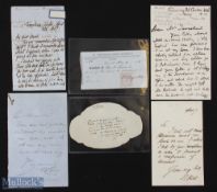 Selection of Autographs – featuring Robert Benton Seeley (1798-1886) – 'Father of the Publishing