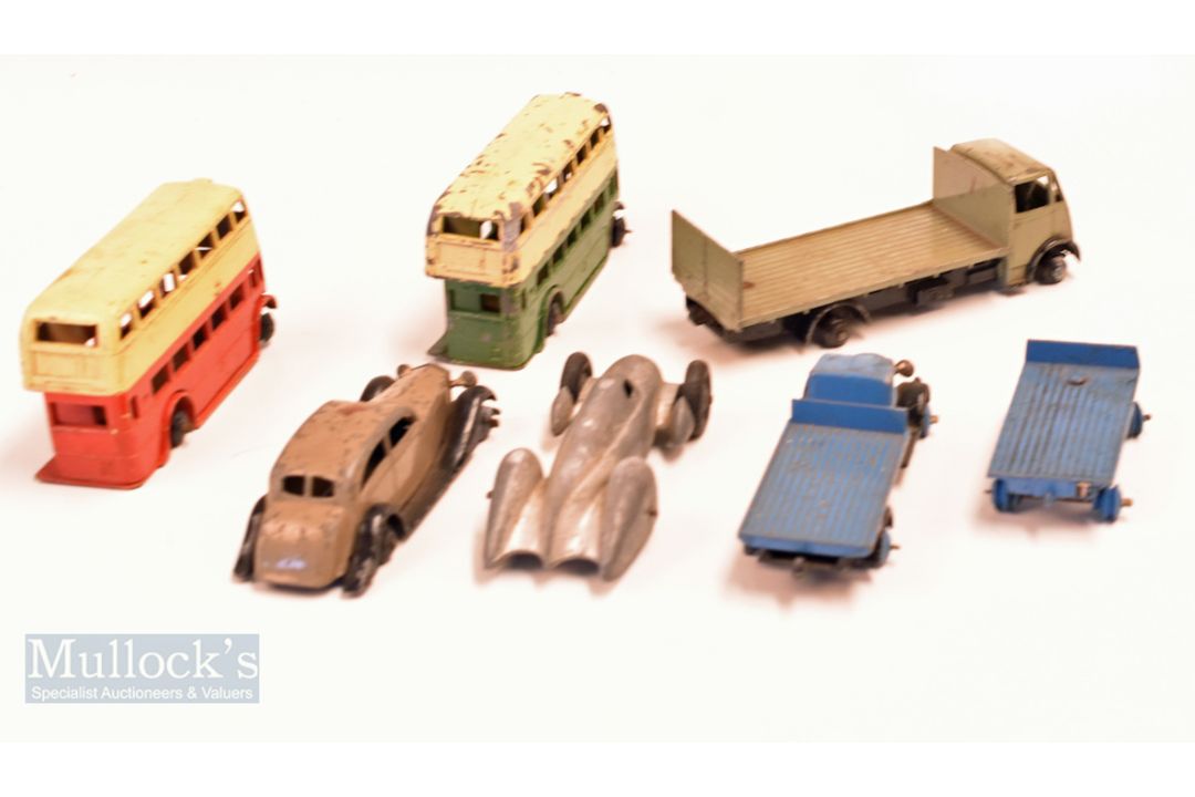 Selection of playworn Dinky Meccano toys to include Supertoy 513 Guy Motors flatbed lorry, Auto - Image 2 of 2