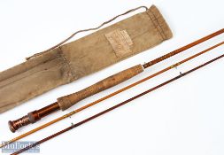 Millwards England Flymaster Hexacane Fly Rod, 9' 2pc, plus spare tip (9