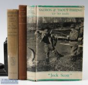 The Angler and the Trout book Hush Edye 1941, Salmon & trout fishing up to date Jock Scott 1960 D/J,