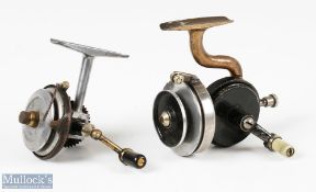 2x Interesting early Spinning Reels - A Allan Ltd Glasgow 